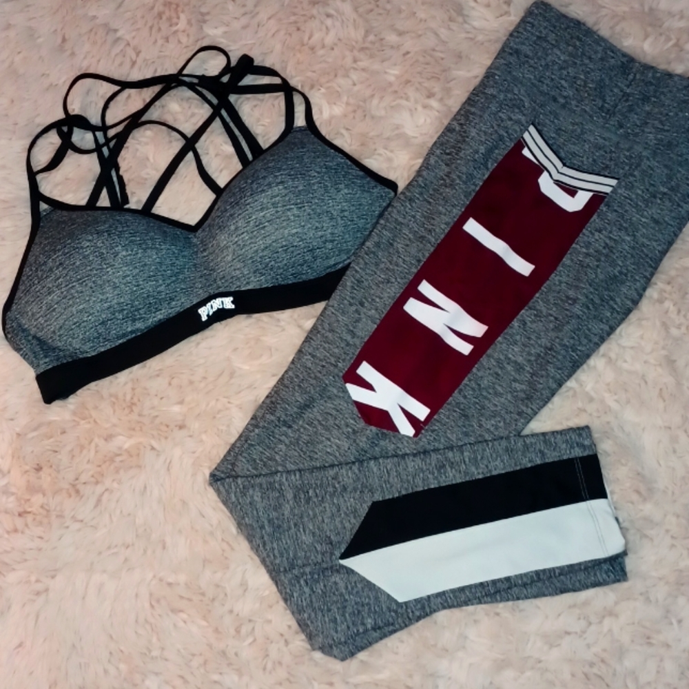 PINK VICTORIA'S SECRET Bra & Leggings